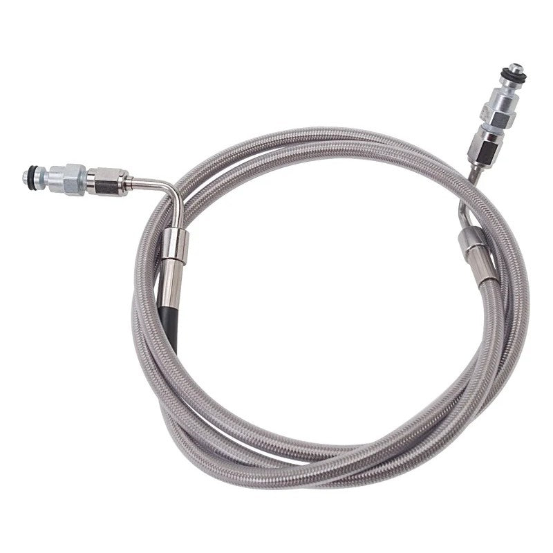 Russell Performance stainless steel braided brake line kit with Endura finish for 1997-2006 Jeep Wrangler TJ.