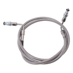 Russell Performance stainless steel braided brake line kit with Endura finish for 1997-2006 Jeep Wrangler TJ.