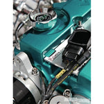 Billet aluminum Rywire COP adapter plate for Honda B-Series engines featuring four precision-machined coil mounting points.