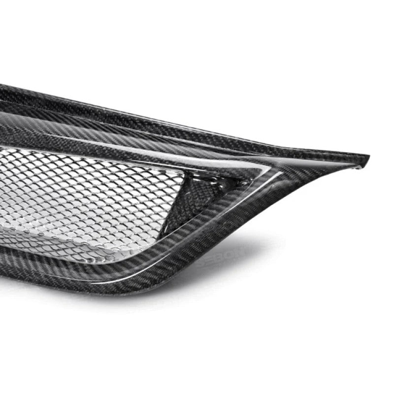Seibon glossy 3K 2x2 twill carbon fiber front grill for 2011-2014 Subaru WRX and STI