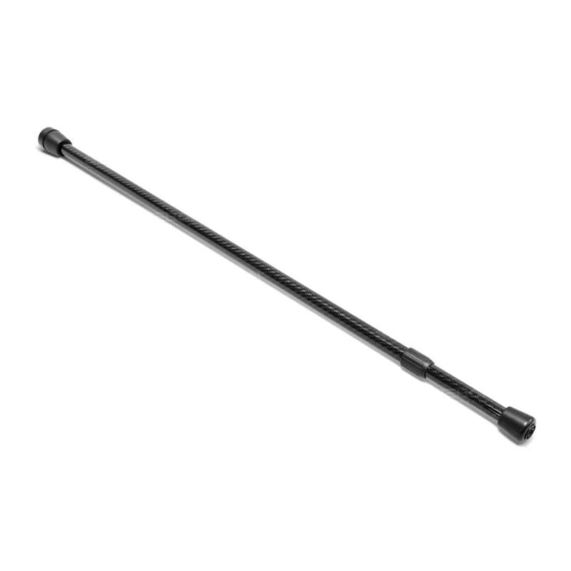 Seibon 3K 2x2 twill weave carbon fiber universal prop rod for automotive hoods and trunk lids with a glossy finish.