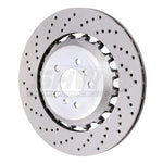 SHW BRL48171 cross-drilled lightweight left rear brake rotor for 2012-2019 BMW M5 and M6.