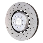SHW BFL48151 cross-drilled lightweight front left brake rotor for BMW M5 and M6