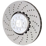 SHW cross-drilled lightweight front left brake rotor for BMW M5 and M8