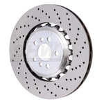 SHW cross-drilled lightweight brake rotor for the right rear position on a 2018-2025 BMW M5 or M8.