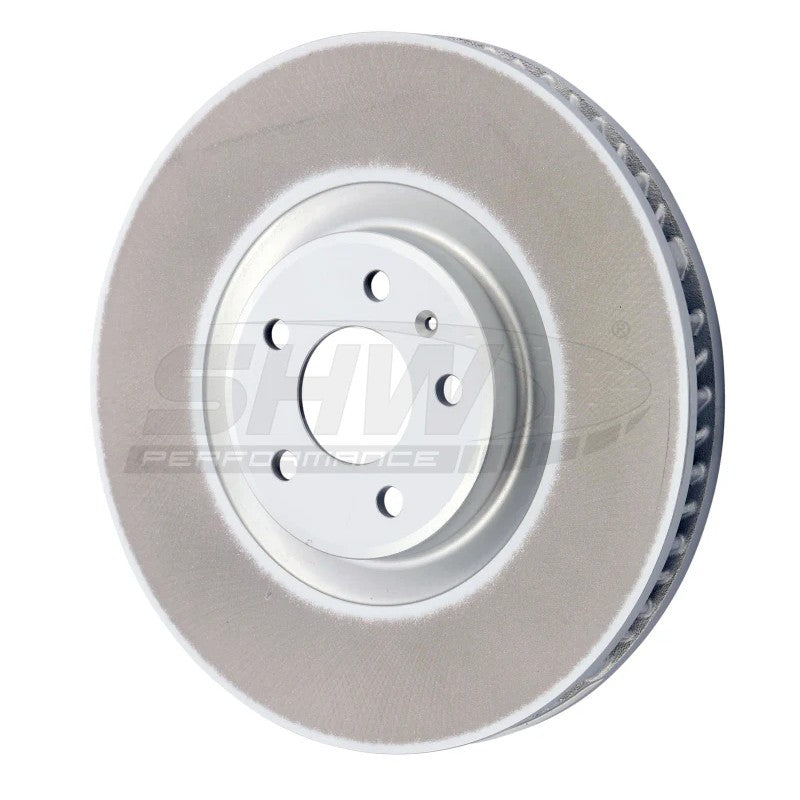 SHW Right Front Smooth Monobloc Brake Rotor for 2019-2025 Porsche Macan