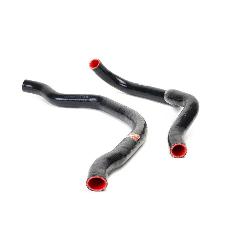 Skunk2 black silicone radiator hoses with red interior and logo for 2000-2009 Honda S2000