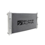 Skunk2 Alpha Series all-aluminum dual-core radiator with polished end tanks for 2013-2020 Subaru BRZ and Toyota 86.