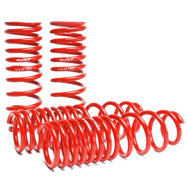 Skunk2 lowering springs set for 1992-2001 Honda Prelude with 2.25-inch front and 2.00-inch rear drop height.