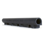 Black anodized 6061-T6 aluminum Skunk2 Ultra-Series secondary high volume fuel rail with -8 AN ports.