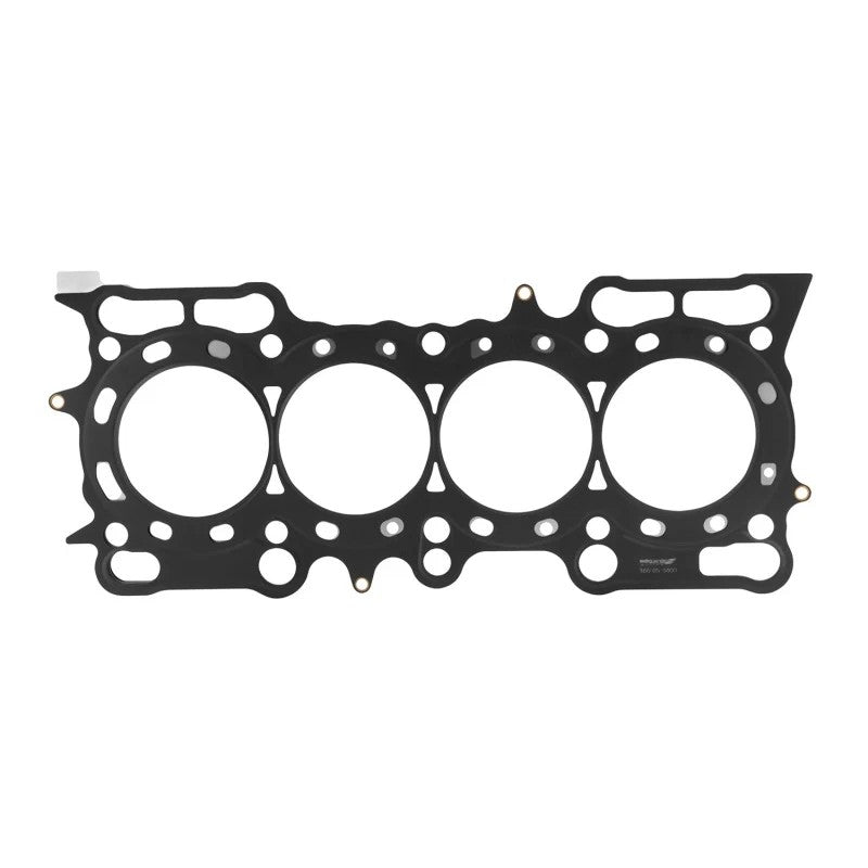 Skunk2 MLS stopper-type head gasket for Honda H22A VTEC showing laser-welded steel layers and rubber coating.