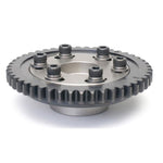 Skunk2 Pro Series K-series exhaust cam gear with 6-bolt design and 7075-T6 billet aluminum construction.