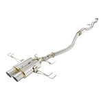 Skunk2 MegaPower RR T-304 stainless steel dual center-exit exhaust system for 2018-2020 Honda Civic Type R.