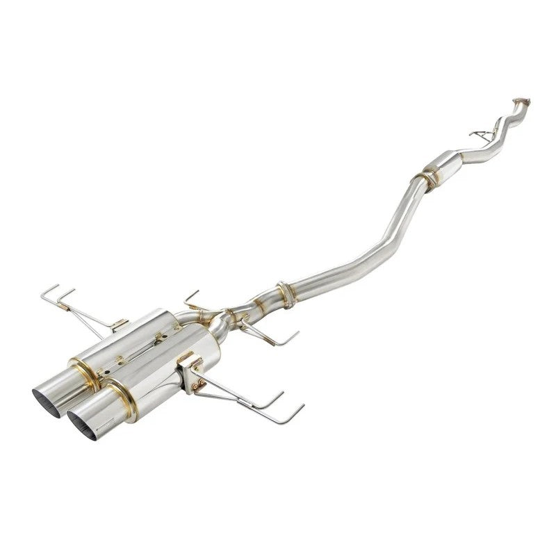 Skunk2 MegaPower RR T-304 stainless steel dual center-exit exhaust system for 2018-2020 Honda Civic Type R.
