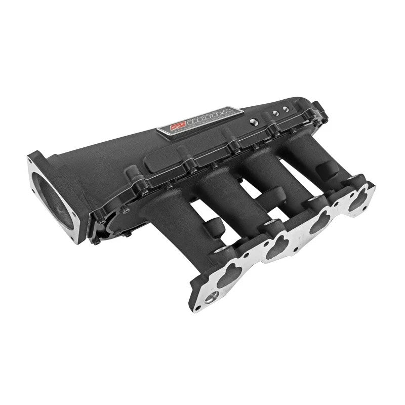 Black Skunk2 Ultra Series modular 3.5L race intake manifold for 1988-2000 Honda D-Series engines.