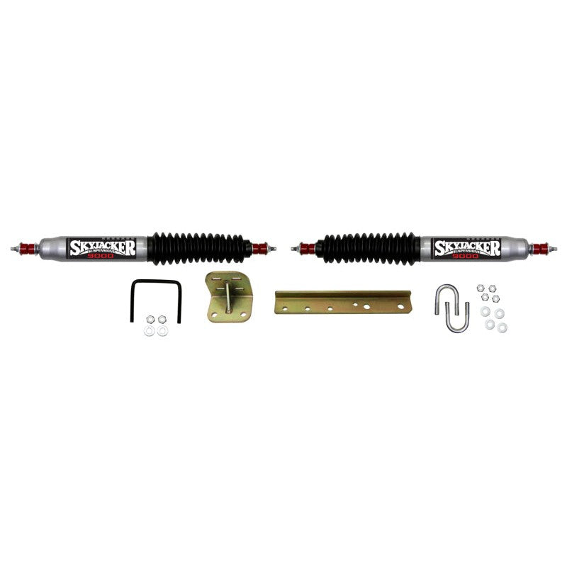Skyjacker 9200 steering stabilizer damper with mounting hardware for 1955-1995 Jeep CJ and Wrangler