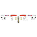 Skyjacker steering stabilizer damper cylinder with mounting bushings and hardware.
