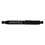Black Skyjacker steering damper stabilizer shock for Jeep Cherokee, Wrangler, and Grand Cherokee