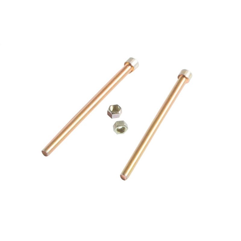 Skyjacker 3806 steel leaf spring tie bolt with hexagonal head and threaded shaft for Ford trucks.