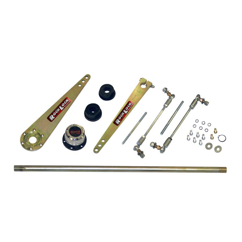 Skyjacker Rock Lock selectable front sway bar assembly with torque arm and mounting hardware for 1997-2016 Jeep Wrangler.