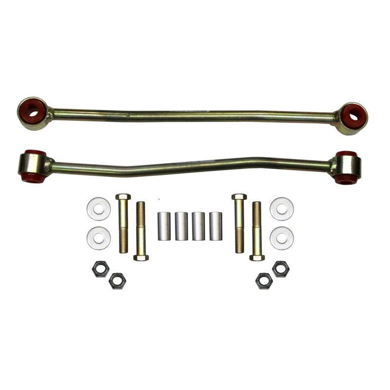 Skyjacker SBE404 extended sway bar end link with black polyurethane bushings for 1999-2014 Ford Super Duty 4WD
