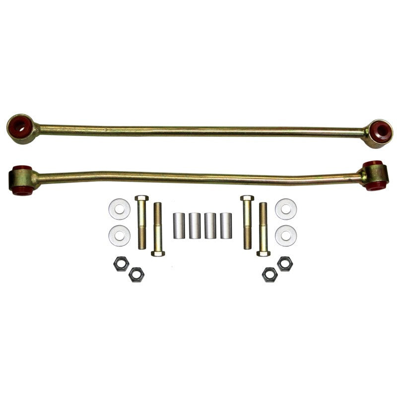 Skyjacker SBE406 extended sway bar end links with polyurethane bushings for 1999-2014 Ford Super Duty 4WD trucks.