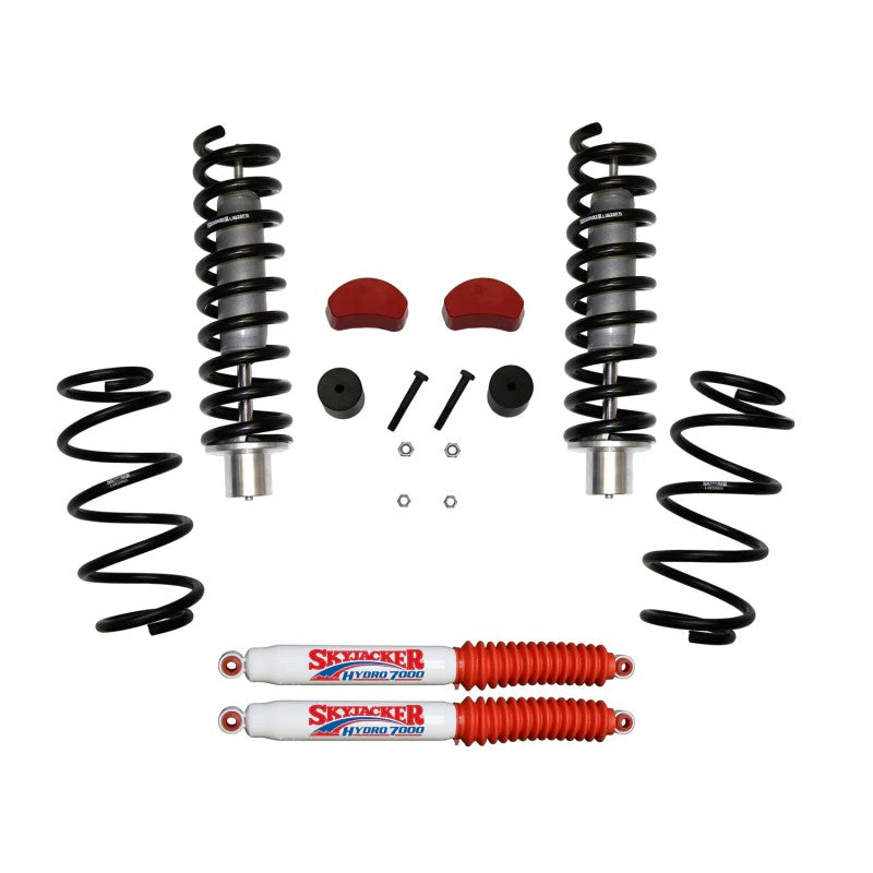 Skyjacker Hydro 2.5-3.5 inch suspension lift kit with hydraulic shocks and mounting hardware for Jeep Liberty and Dodge Nitro