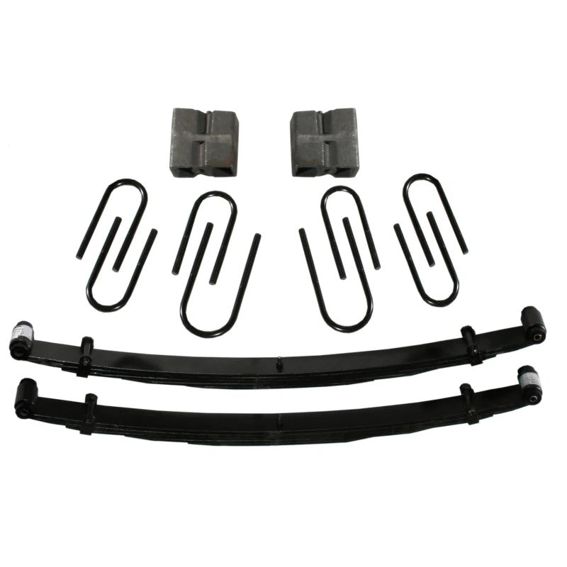 Skyjacker C125CK 2.5-inch Softride suspension lift kit components with black powder-coat finish for GM 1-ton trucks.