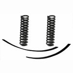 Skyjacker 2-inch suspension lift kit components including add-a-leaf and black powder-coated mounting hardware.