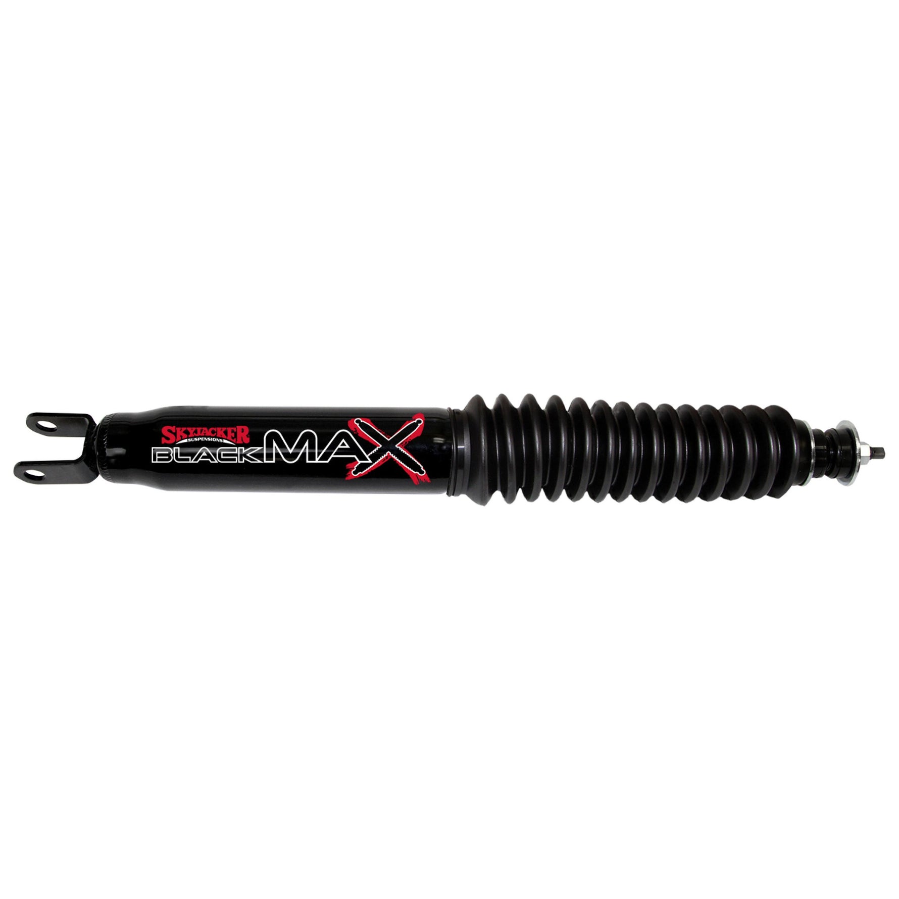 Skyjacker Black Max B8509 twin-tube shock absorber with black finish and chrome plated shaft