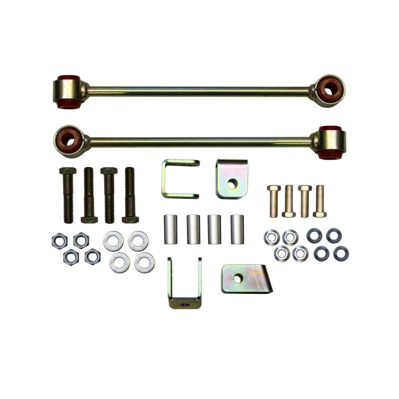 Skyjacker SBE5069 extended front sway bar end links with polyurethane bushings for 2002-2005 Dodge Ram 1500 4WD.