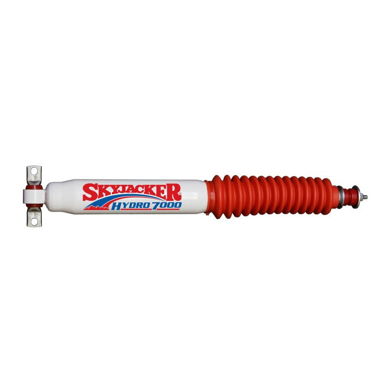 Skyjacker Hydro H7006 twin-tube shock absorber with red dust boot and red polyurethane bushings