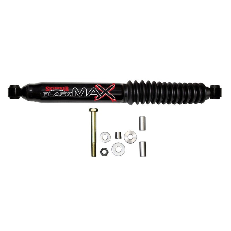 Skyjacker 8013 steering stabilizer damper in a black finish for Dodge Ram 2500 and 3500 heavy duty trucks.