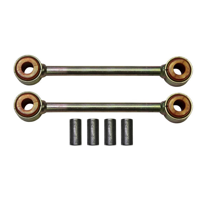Zinc-coated Skyjacker 4140H steel sway bar end link with polyurethane bushings for Ford F-250 Super Duty