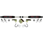 Black Skyjacker 8211 steering damper shock for 2011-2018 Chevrolet and GMC heavy-duty trucks.