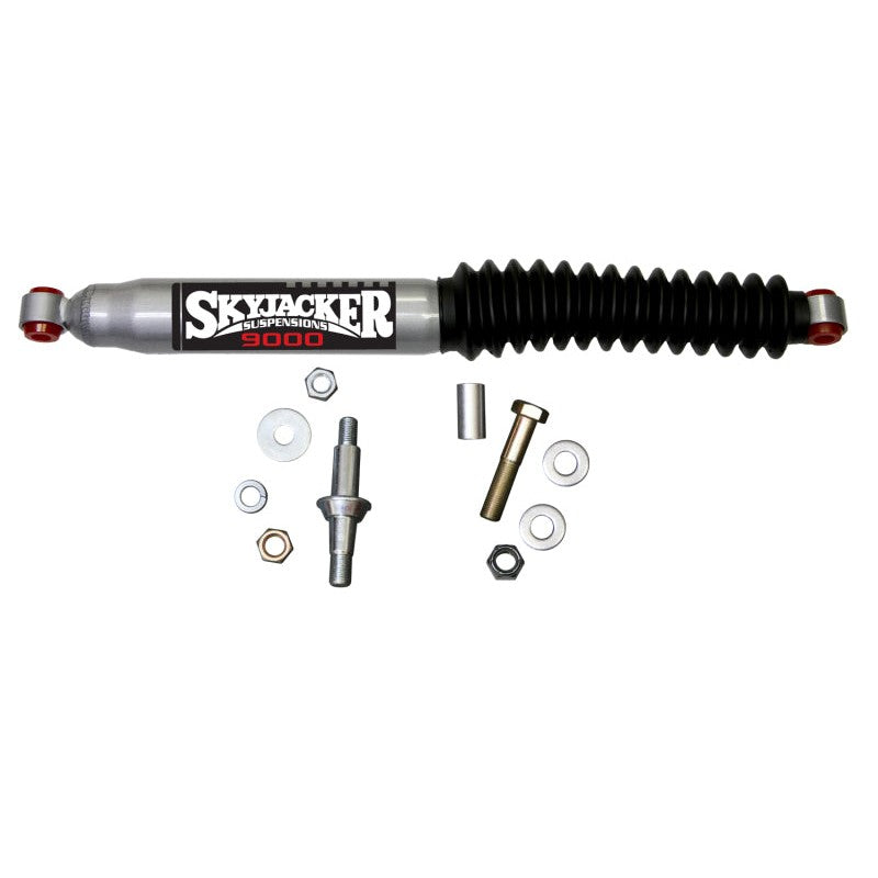 Skyjacker 9011 steering stabilizer damper for 2011-2019 Chevrolet Silverado and GMC Sierra HD trucks.