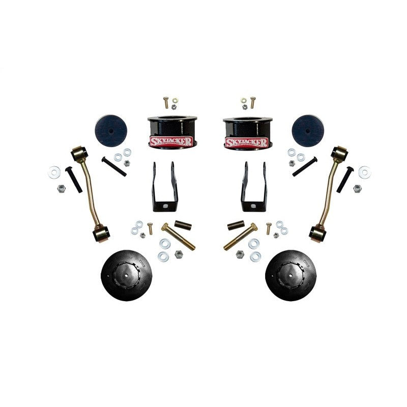 Skyjacker G250MSB metal spacer lift kit with front and rear spacers and shock extensions for Jeep Gladiator JT.