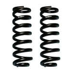 Pair of black powder-coated Skyjacker Softride coil springs for 1980-1996 Ford F-Series trucks and Broncos.