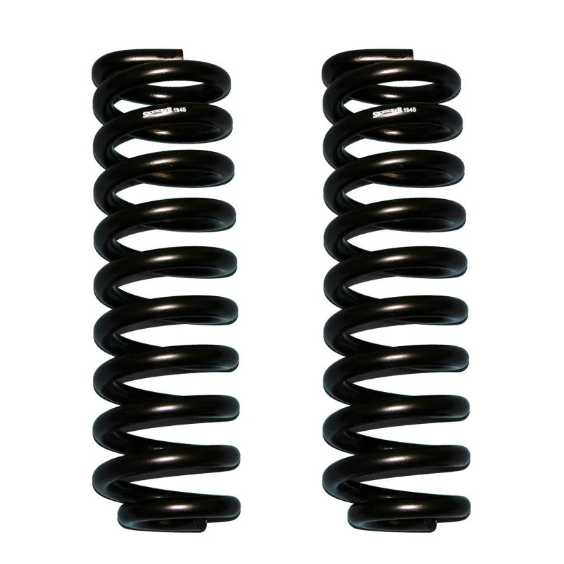 Skyjacker Softride black powder coated coil spring set for 1980-1996 Ford F-Series trucks and Bronco.