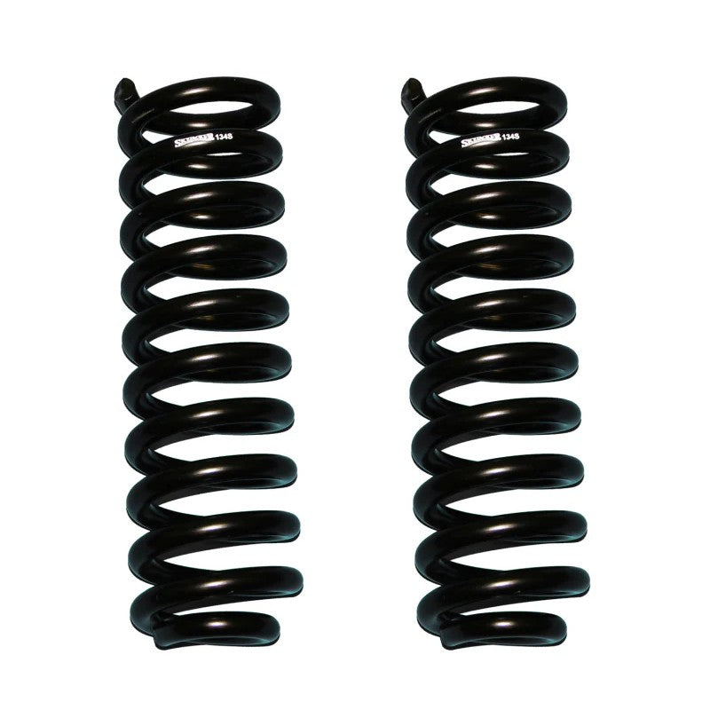 Pair of Skyjacker Softride black powder-coated coil springs for Ford and Mazda trucks.