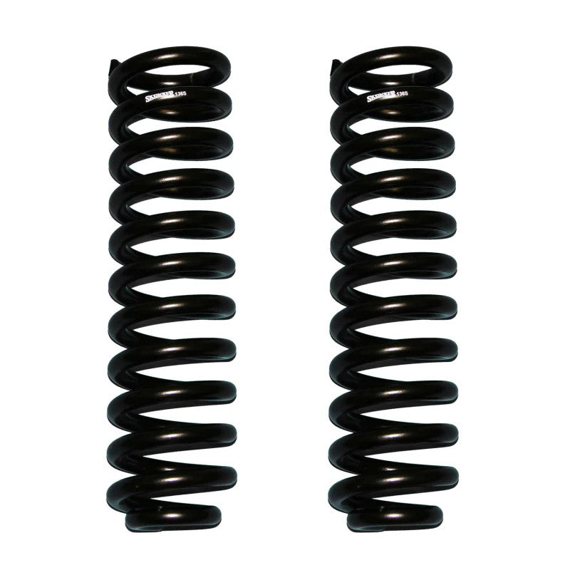 Skyjacker Softride black powder-coated front coil spring set