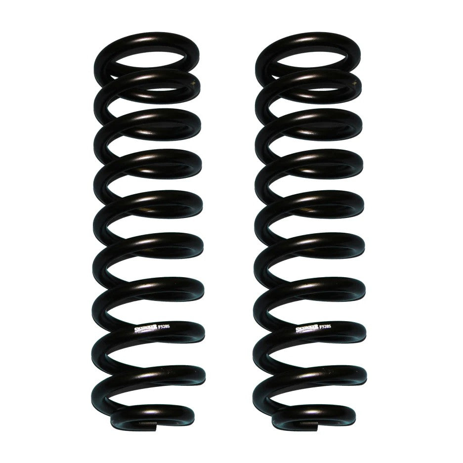 Skyjacker Softride black powder-coated coil spring set for Ford Super Duty trucks.