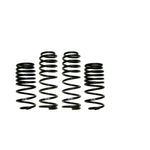Skyjacker black powder coated progressive rate lowering coil springs for Jeep Wrangler JK.
