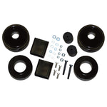 Skyjacker JK20 suspension lift kit components in black powder coat for 2007-2018 Jeep Wrangler JK.