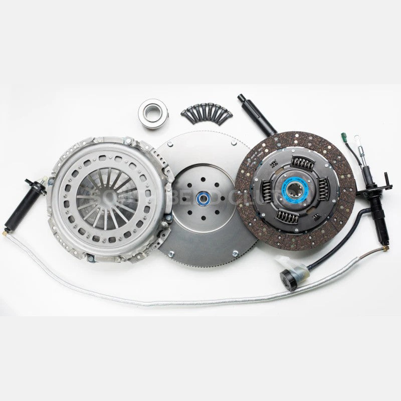 South Bend Clutch G56 organic and feramic hybrid clutch disc with pressure plate and solid flywheel conversion kit.