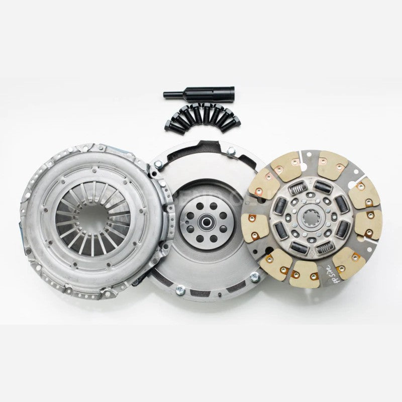 South Bend Clutch Dual Friction clutch disc and pressure plate kit for GM 6.6L ZF-6 manual transmissions.