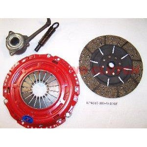 South Bend DXD Stage 2 Daily clutch kit with heavy-duty pressure plate and clutch disc for Audi and VW 1.8T models.