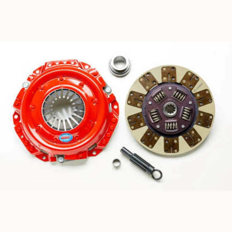 South Bend Stage 2 Endurance clutch kit with pressure plate, clutch disc, and single mass flywheel.