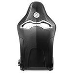 Sparco SPX Special Edition left-side seat featuring a gloss carbon fiber backrest and black/red upholstery.
