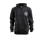 Black Sparco S-Seal hooded sweatshirt with official branding and drawstring hood.